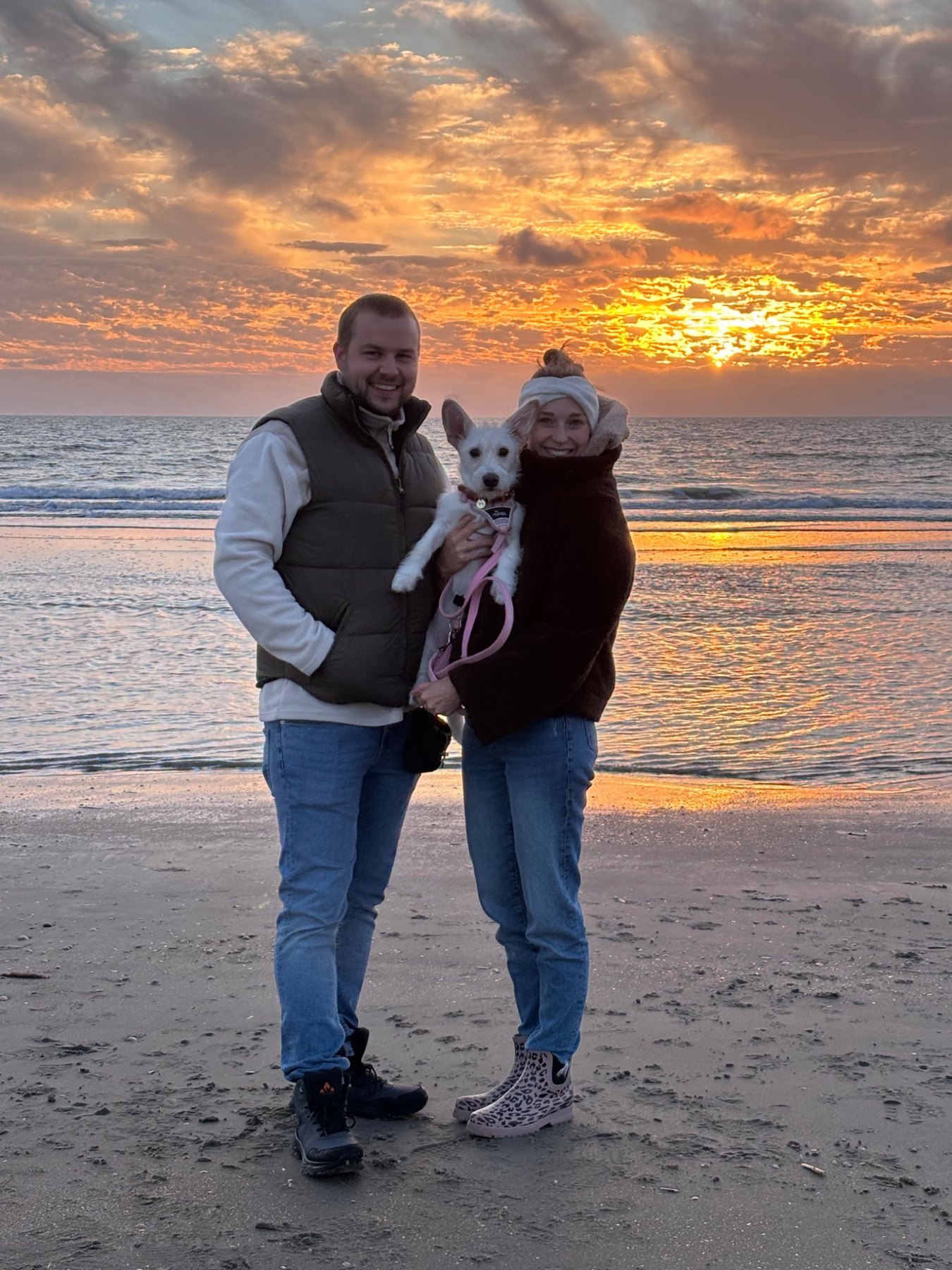 Wir mit Honey im ersten gemeinsamen Dänemarkurlaub